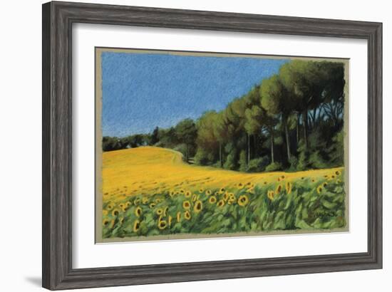 Sunflowers in Perugia-Helen J. Vaughn-Framed Giclee Print