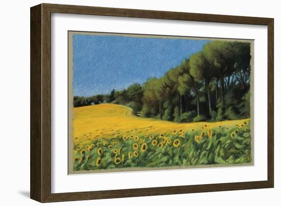 Sunflowers in Perugia-Helen J. Vaughn-Framed Giclee Print