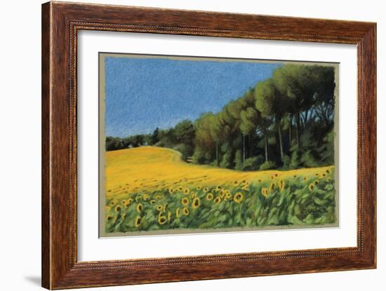 Sunflowers in Perugia-Helen J. Vaughn-Framed Giclee Print