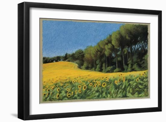 Sunflowers in Perugia-Helen J. Vaughn-Framed Giclee Print