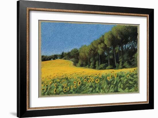 Sunflowers in Perugia-Helen J. Vaughn-Framed Giclee Print