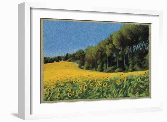 Sunflowers in Perugia-Helen J. Vaughn-Framed Giclee Print