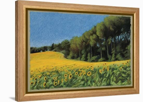 Sunflowers in Perugia-Helen J. Vaughn-Framed Premier Image Canvas