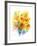 Sunflowers in Vase, 2016-John Keeling-Framed Giclee Print