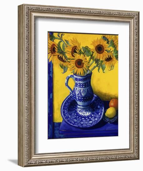 Sunflowers, Lemon, and Orange-Isy Ochoa-Framed Giclee Print