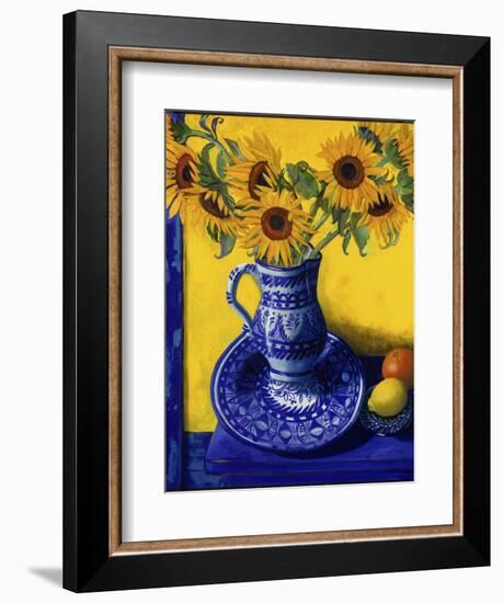 Sunflowers, Lemon, and Orange-Isy Ochoa-Framed Giclee Print