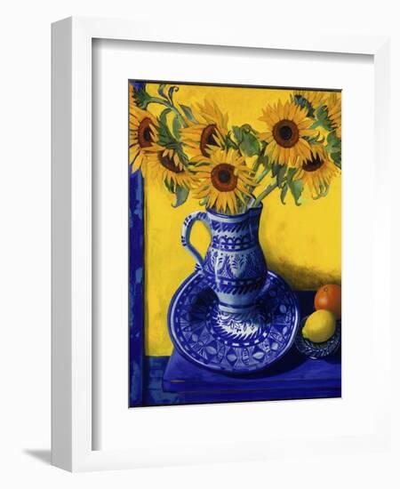 Sunflowers, Lemon, and Orange-Isy Ochoa-Framed Giclee Print