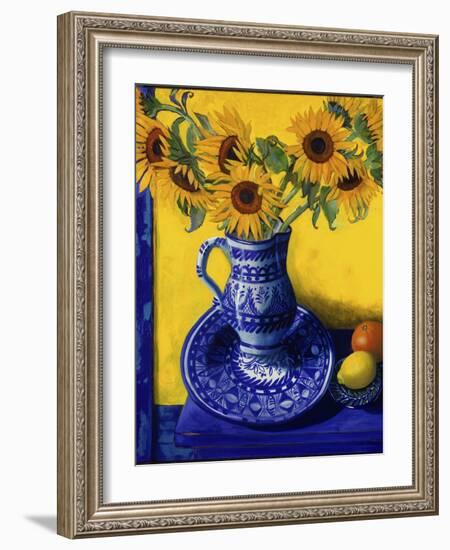 Sunflowers, Lemon, and Orange-Isy Ochoa-Framed Giclee Print