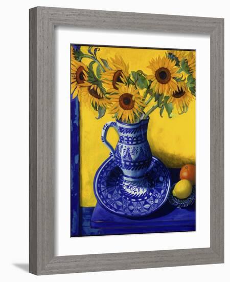 Sunflowers, Lemon, and Orange-Isy Ochoa-Framed Giclee Print