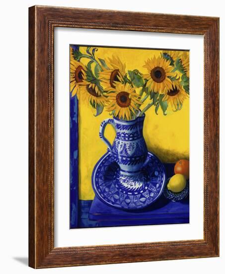 Sunflowers, Lemon, and Orange-Isy Ochoa-Framed Giclee Print