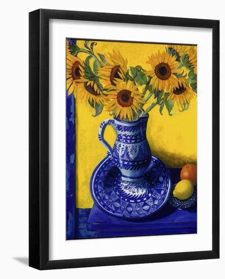 Sunflowers, Lemon, and Orange-Isy Ochoa-Framed Giclee Print