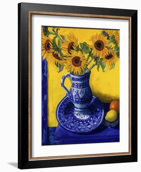 Sunflowers, Lemon, and Orange-Isy Ochoa-Framed Giclee Print