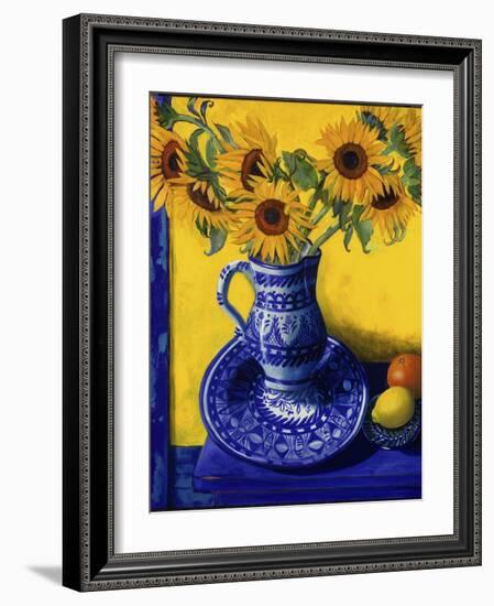 Sunflowers, Lemon, and Orange-Isy Ochoa-Framed Giclee Print