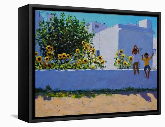 Sunflowers,morning,Galicia,-Andrew Macara-Framed Premier Image Canvas