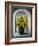 Sunflowers On The Window-kirilstanchev-Framed Art Print