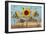 Sunflowers on Wood IV-Sandra Iafrate-Framed Art Print