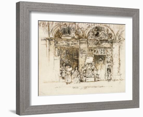 Sunflowers, Rue Des Beaux-Arts, C.1892-93-James Abbott McNeill Whistler-Framed Giclee Print