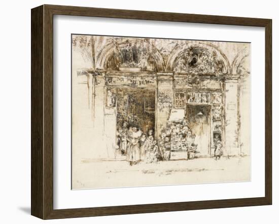 Sunflowers, Rue Des Beaux-Arts, C.1892-93-James Abbott McNeill Whistler-Framed Giclee Print