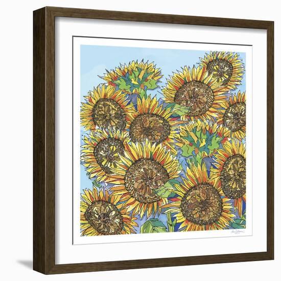 Sunflowers Upclose-Lisa Katharina-Framed Giclee Print