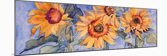 Sunflowers VI-Sharon Pitts-Mounted Giclee Print