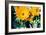 Sunflowers With Paint Effect-null-Framed Photo