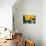 Sunflowers With Paint Effect-null-Mounted Photo displayed on a wall