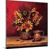 Sunflowers with Plums-Andres Gonzales-Mounted Art Print