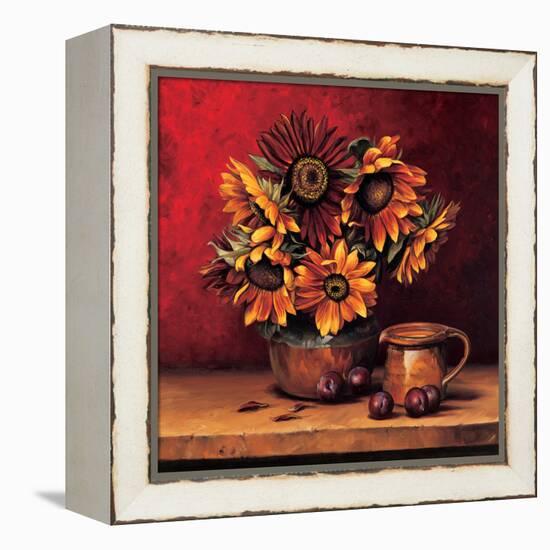 Sunflowers with Plums-Andres Gonzales-Framed Stretched Canvas