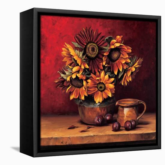 Sunflowers with Plums-Andres Gonzales-Framed Stretched Canvas
