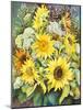 Sunflowers with Wild Flowers-Joanne Porter-Mounted Giclee Print