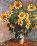 Sunflowers-Claude Monet-Framed Textured Art
