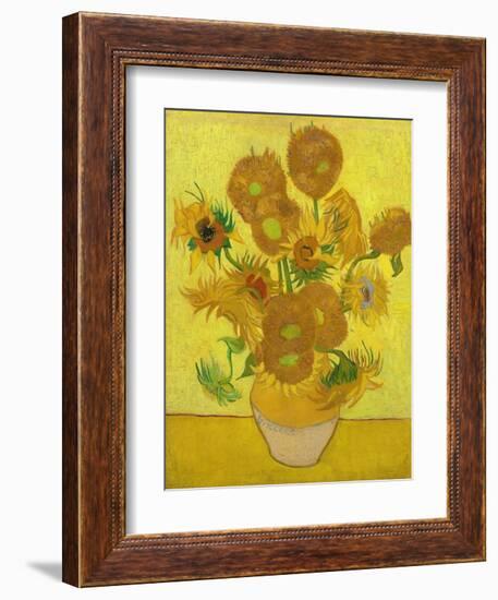 Sunflowers-Vincent van Gogh-Framed Art Print