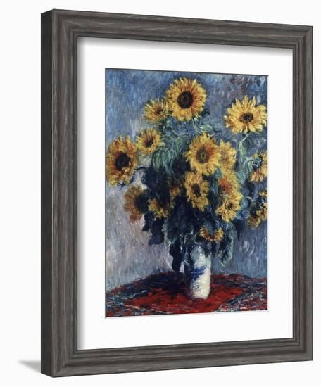 Sunflowers-Claude Monet-Framed Giclee Print