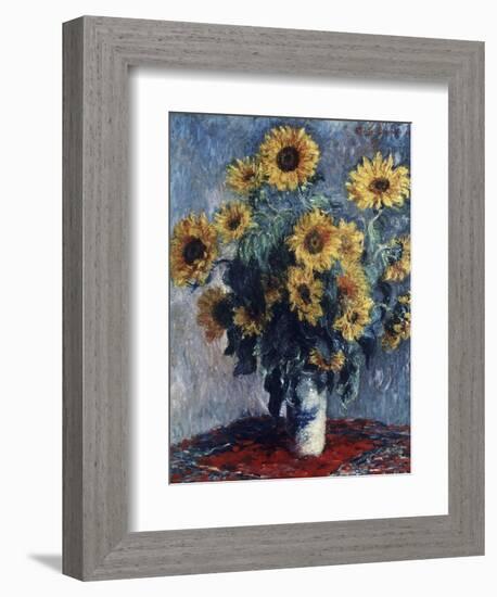 Sunflowers-Claude Monet-Framed Giclee Print