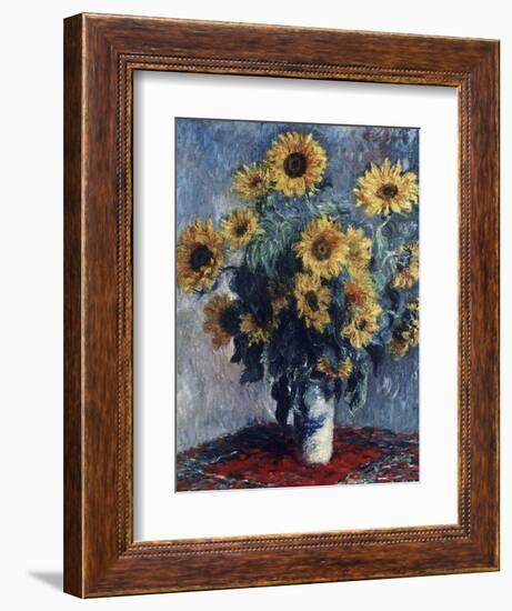 Sunflowers-Claude Monet-Framed Giclee Print