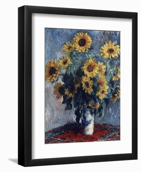 Sunflowers-Claude Monet-Framed Giclee Print