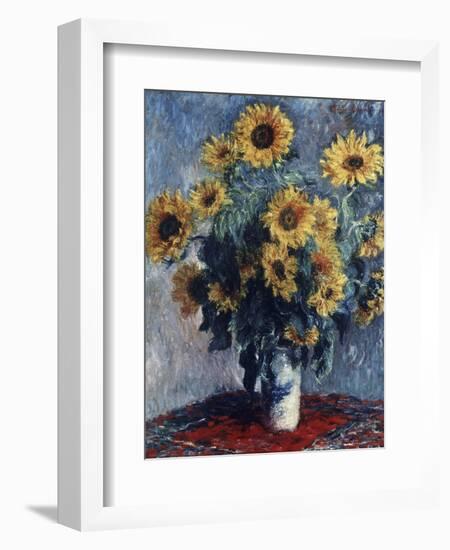 Sunflowers-Claude Monet-Framed Giclee Print