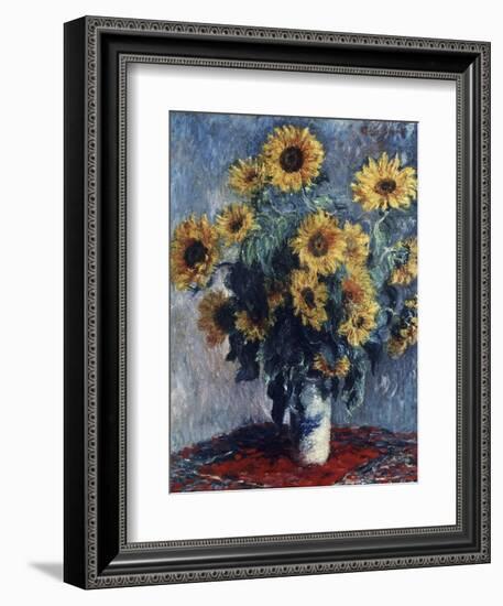 Sunflowers-Claude Monet-Framed Giclee Print