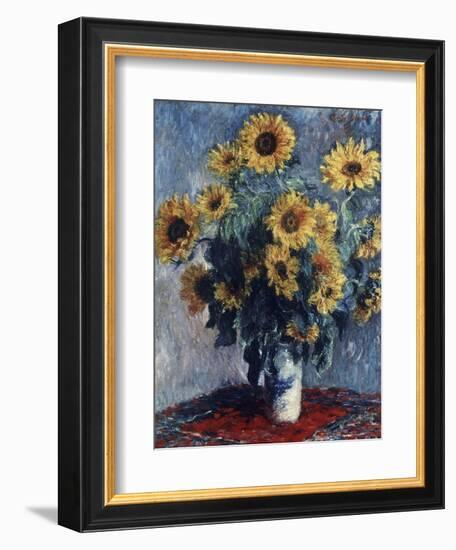 Sunflowers-Claude Monet-Framed Giclee Print