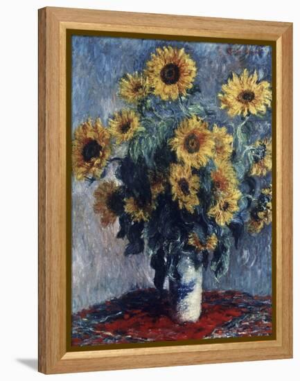 Sunflowers-Claude Monet-Framed Premier Image Canvas