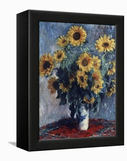 Sunflowers-Claude Monet-Framed Premier Image Canvas