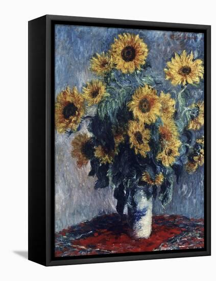 Sunflowers-Claude Monet-Framed Premier Image Canvas
