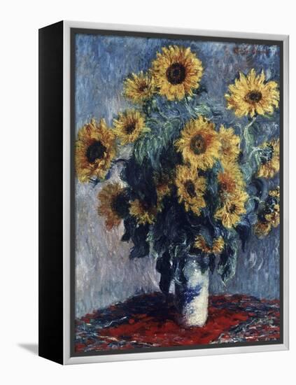 Sunflowers-Claude Monet-Framed Premier Image Canvas