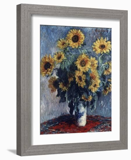 Sunflowers-Claude Monet-Framed Giclee Print