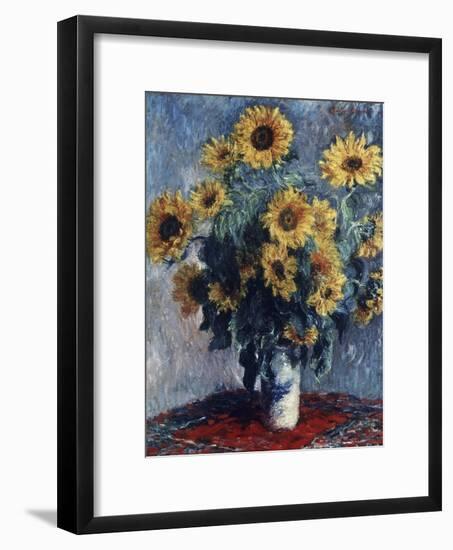 Sunflowers-Claude Monet-Framed Giclee Print