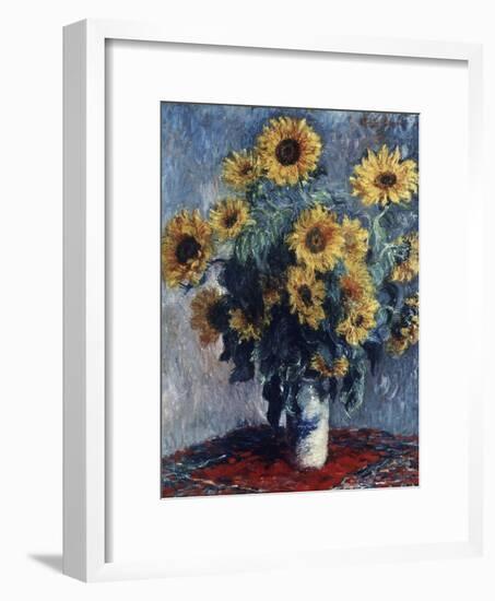 Sunflowers-Claude Monet-Framed Giclee Print