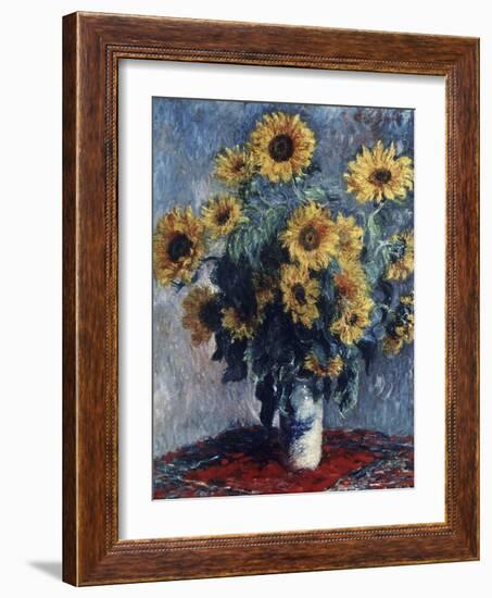 Sunflowers-Claude Monet-Framed Giclee Print