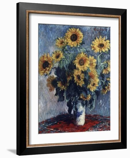 Sunflowers-Claude Monet-Framed Giclee Print