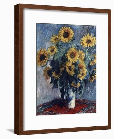 Sunflowers-Claude Monet-Framed Giclee Print