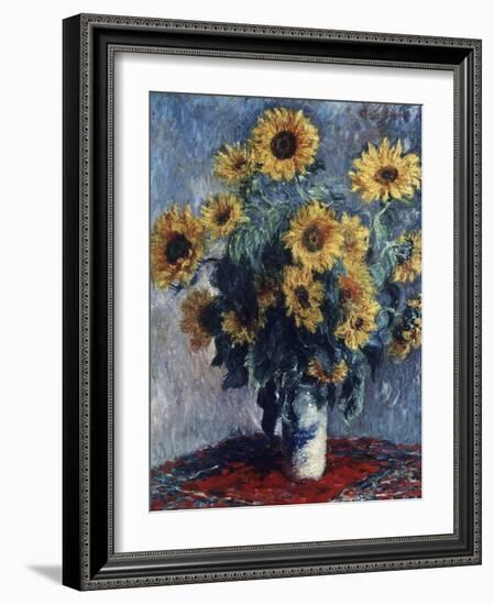 Sunflowers-Claude Monet-Framed Giclee Print